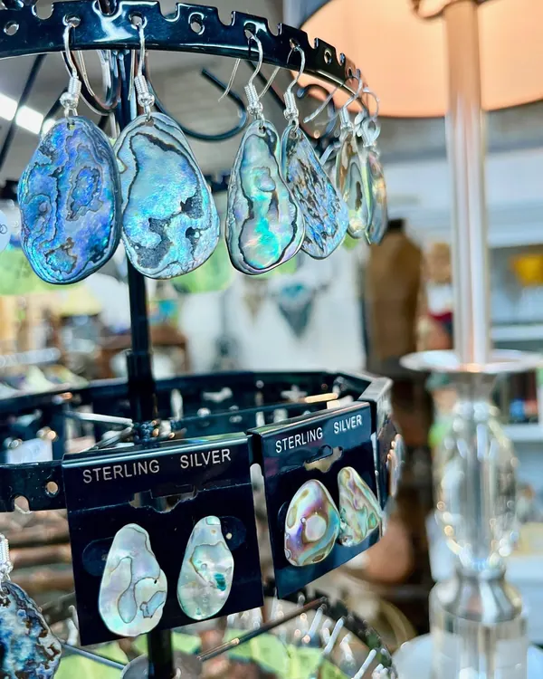 Abalone and sterling silver pendants