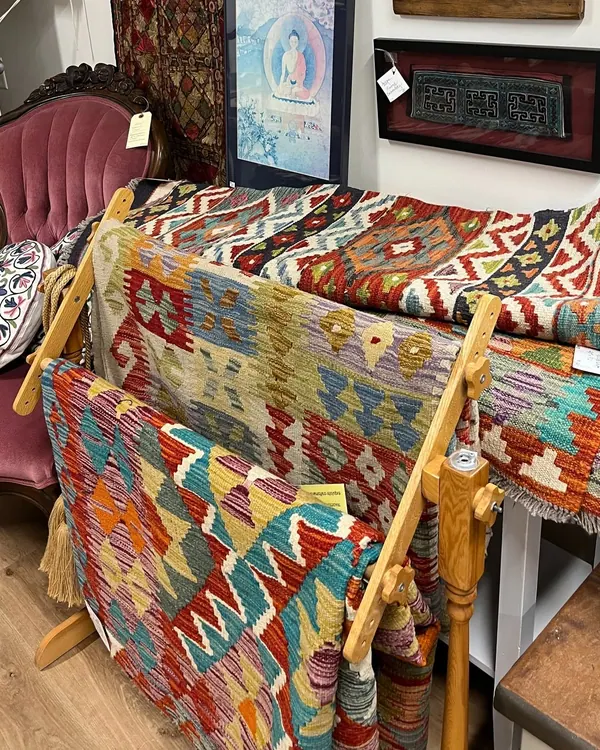Kilim rugs and woven textiles