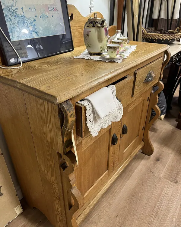 Carved oak sideboard